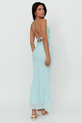 Modern Love Lace Bodice Maxi Dress Mint