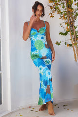 Meet Freya Maxi Dress - Blue Multi