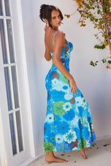 Meet Freya Maxi Dress - Blue Multi