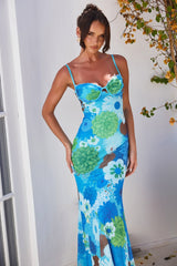 Meet Freya Maxi Dress - Blue Multi